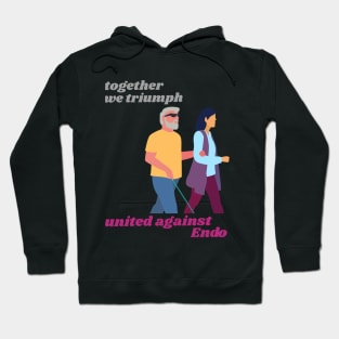 together we triumph united against endometriosis Hoodie